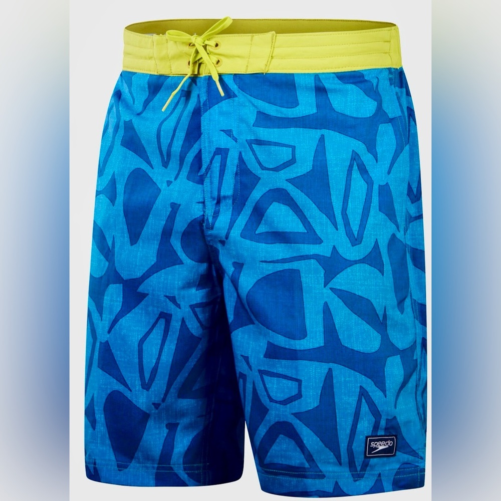Men’s Speedo Printed Bondi Basin 20” Knee Legnth Swimming/Board Shorts NWOT